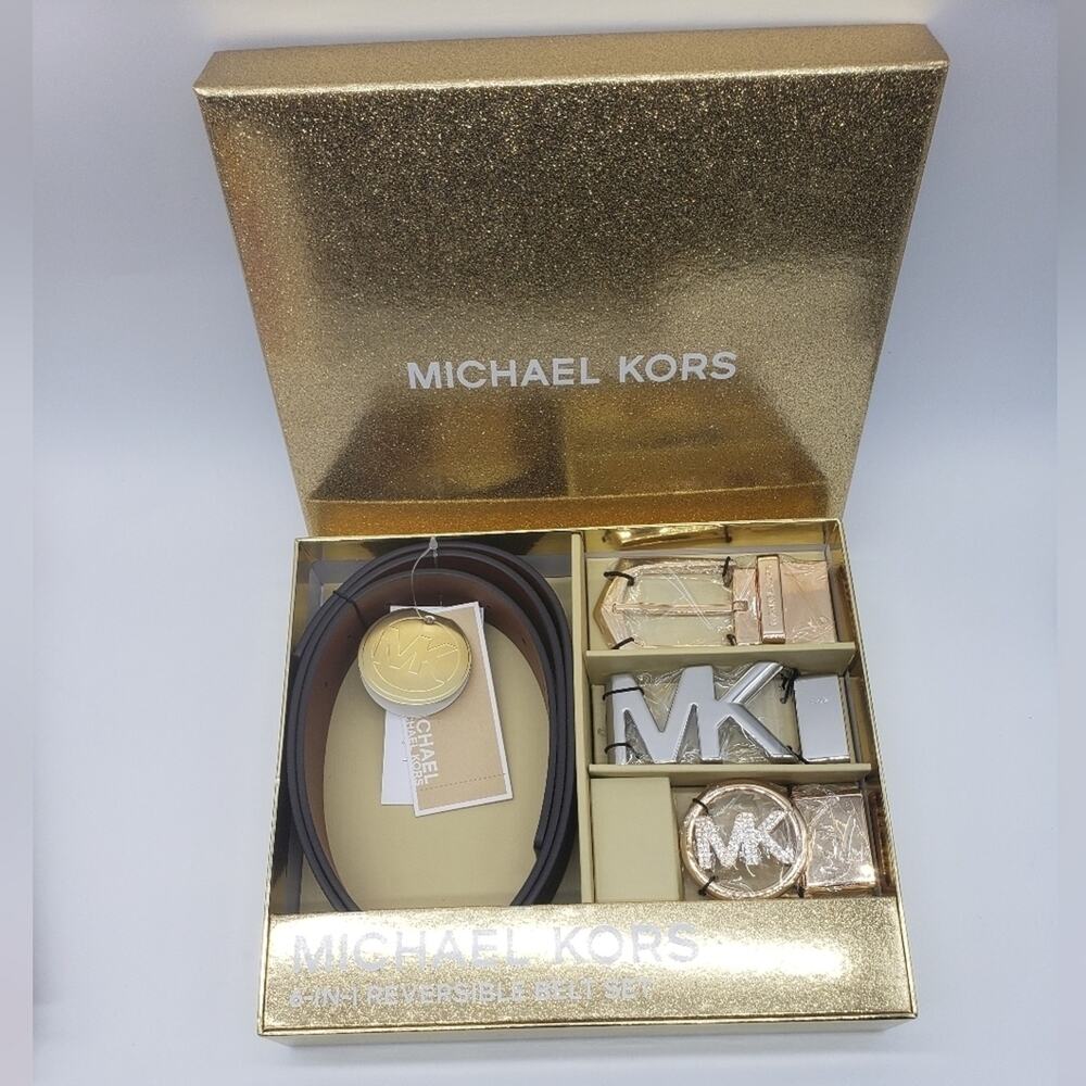MICHAEL Michael Kors 6 In 1 Reversible Belt Set NWT
